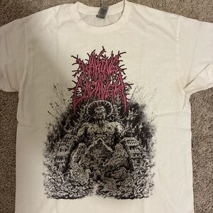 Pink and White Short Sleeve Tees